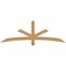 Ekena Millwork Alberta Smooth Timber Gable Bracket, Western Red Cedar, 72"W x 24"H x 1 1/2"D x 3 1/2"F, 8/12 Pitch GBW072X24X0204ALB00SWR - alternate 1